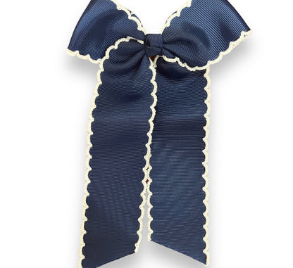 Medium Grosgrain Moonstitch hair bow