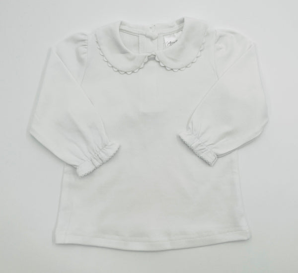 Scalloped collared shirts - LS