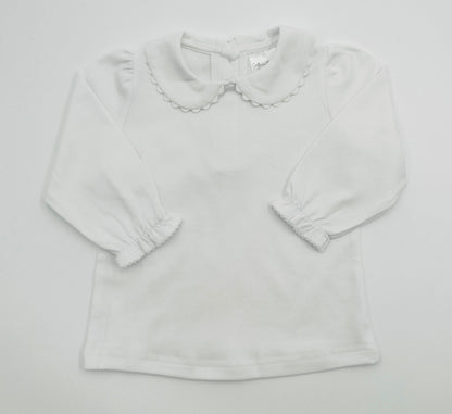 Scalloped collared shirts - LS